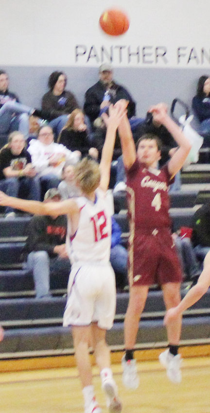 Brayden Hegge launches a three against HLHF