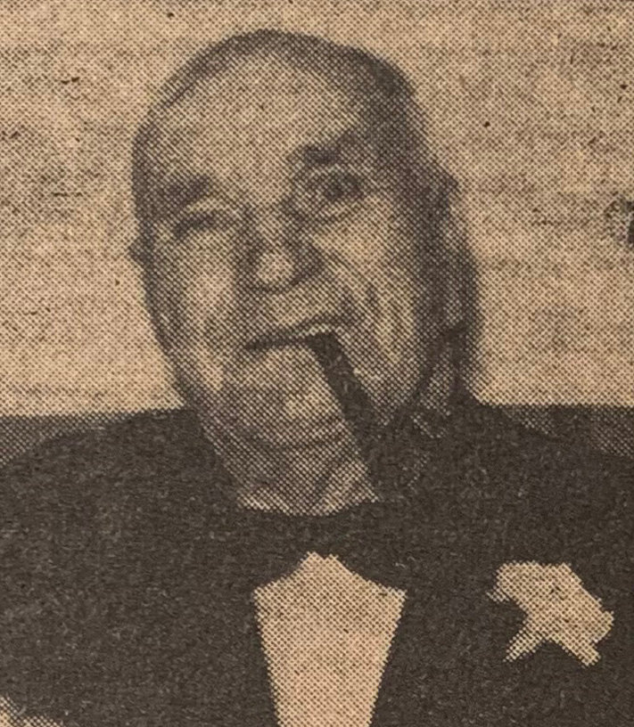 W.J. Rodgers, pictured from an announcement for his 80th birthday in 1952, operated the Blair Greenhouse for three decades.