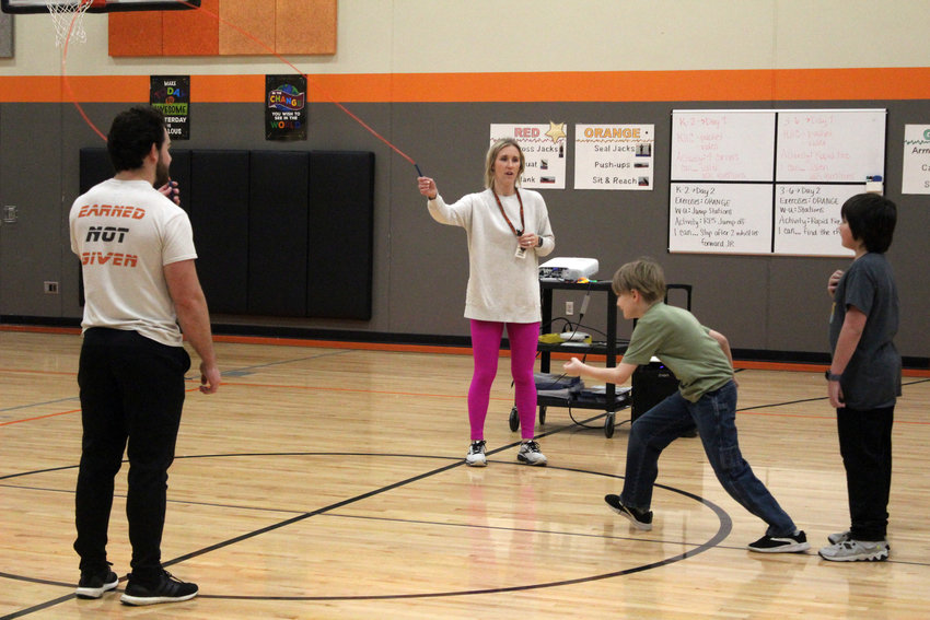 Fort Calhoun Elementary began its Kids Heart Challenge Feb. 6 with a jumproping unit.