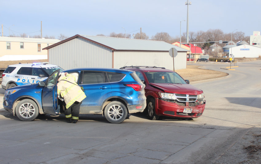 Two vehicles were involved in an accident at 10th and Lincoln streets Tuesday morning in Blair. No major injuries were reported.