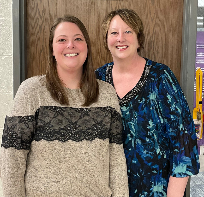 Avery and Kathleen Misfeldt both serve as teachers at Blair schools. Kathleen is in her 31st year of service while her daughter, Avery, is in her second year as a high school teacher.