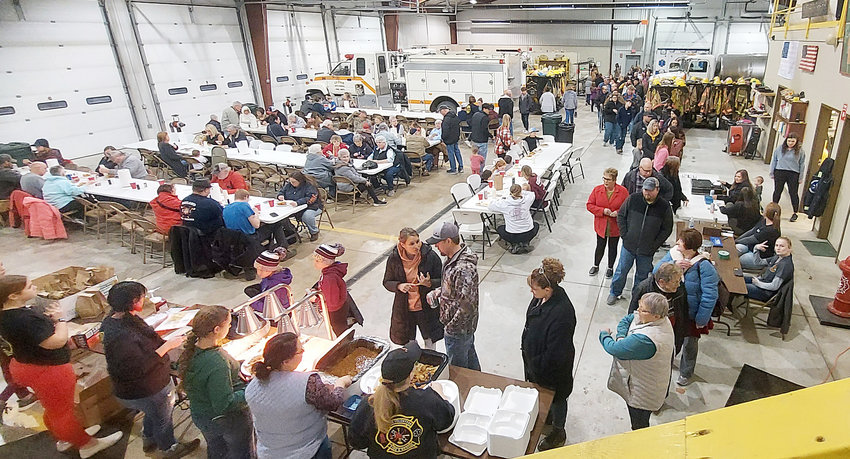 A filled fire hall means filled tummies at the Lyons Fire &amp; Rescue Fish Fry.