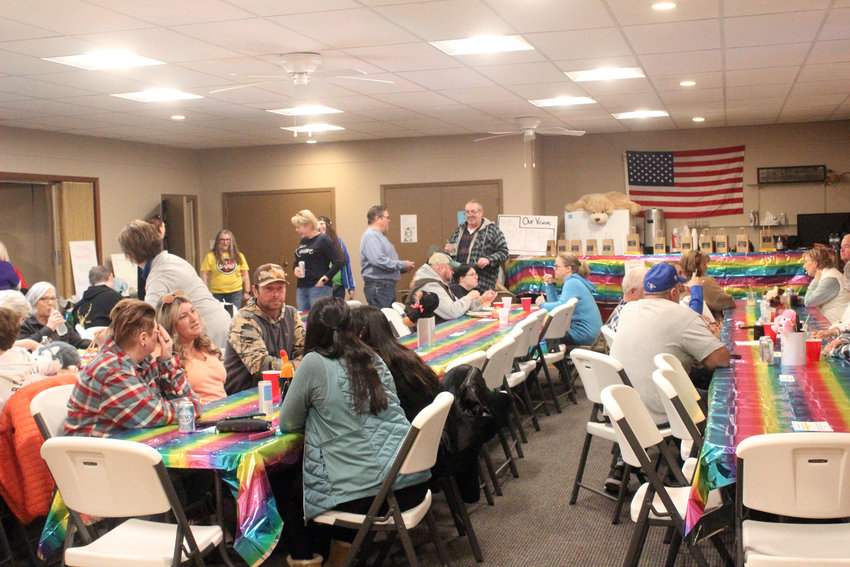 Rainbow and dog decorations filled the Hain-Flynn American Legion Post 54 Sunday afternoon for a fundraiser in memory of Mandy Jo Rounds. Her partents, Kristi and Steve, started the Mandy Jo Rounds Memorial Foundation following her death in 2019, in order to raise funds to build a dog park in Blair.