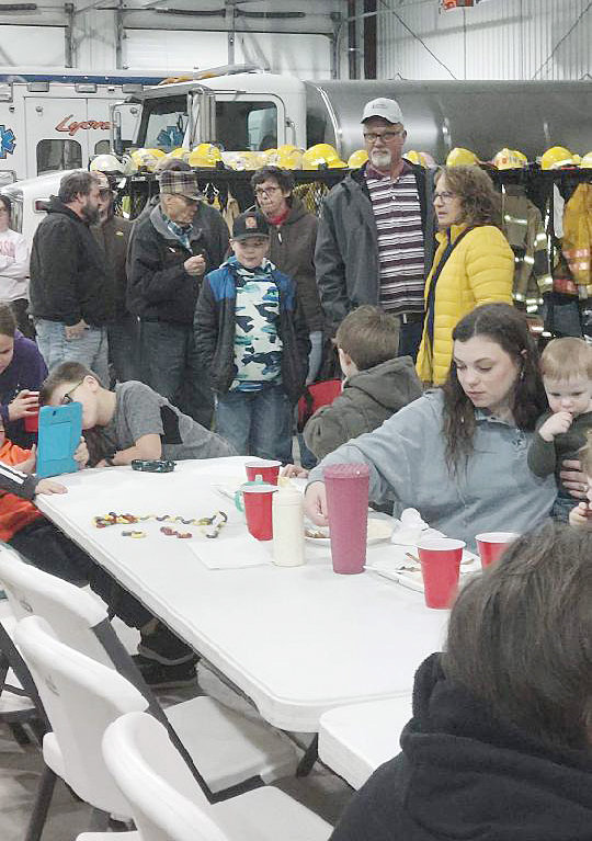 So many people showed their support of the Lyons Fire and Rescue by standing in line to enjoy the fish fry.