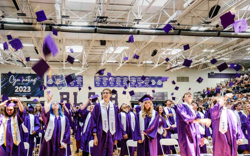 Hats off and congratulations to the Blair graduating class of 2023. BHS celebrated their commencement Sunday afternoon in the gym.