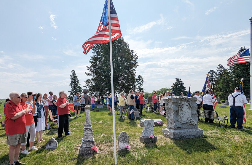 The Lyons Cemetery was filled with people who wanted to show honor and respect to the men and women who have fallen while serving our country.