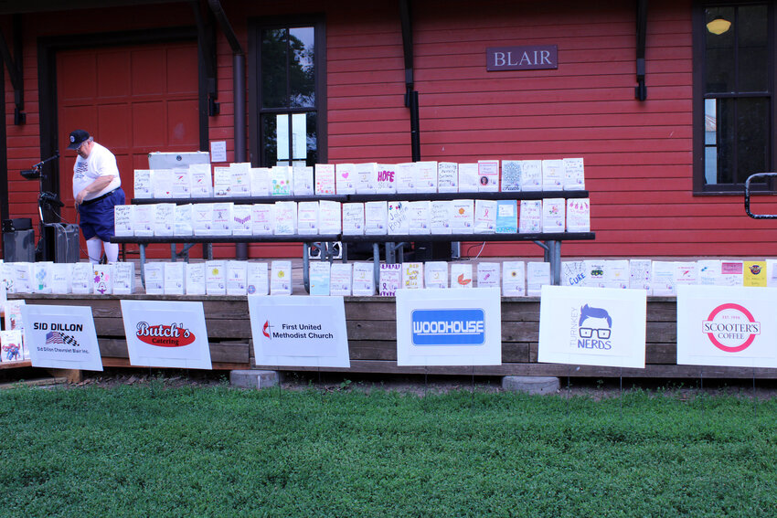 Luminarias were on display during Blair's Relay for Life event held at Lions Park Friday evening.