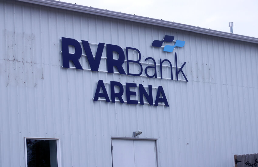 The new arena name at the Washington County Fairgrounds is RVR Bank Arena.