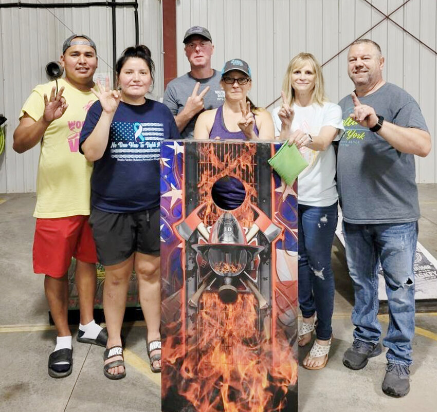 The bags were flying at the Decatur Fire Hall during the first night of Riverfront days at the corn hole tournament. 1st place Randy &amp; Melony Arehart, Neiligh,2nd place: Aaron &amp; Jen Mahaney, Walthill, 3rd place: Rex Webster &amp; Christian Janis, Macy.