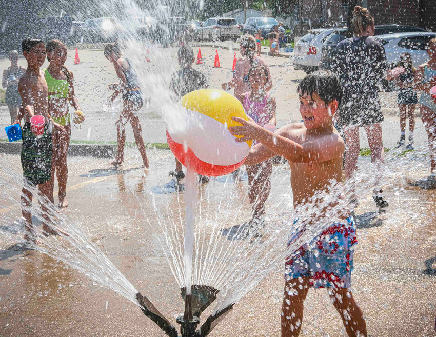 First Lutheran and First United Methodist churches joined forces for Vacation Bible School this past week. On Friday, the final day, kids enjoyed a hydrant party at Good Shephard, with help from the Blair Volunteer Fire Department.