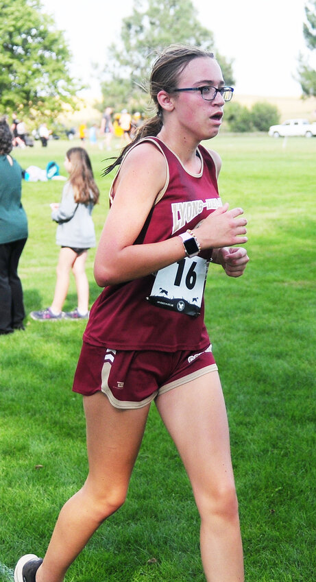Kaylin Miller stayed true to the course as she kept her pace.