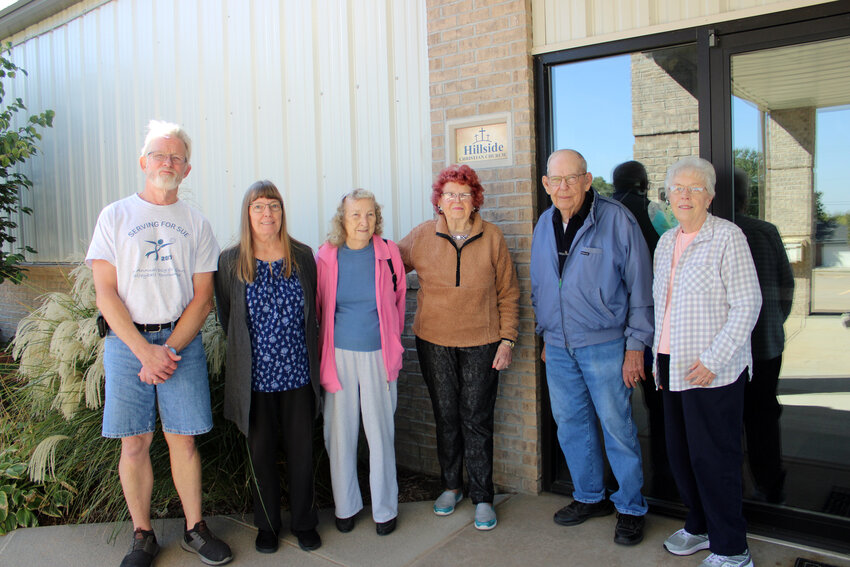 Hillside Church of Blair members have a long history of attending to worship and spread faith. From left, pastor Chris Heng, Vickie Kern, Joan Andersen, Gloria Jensen, Everett Ball and Mary K. Miller..
