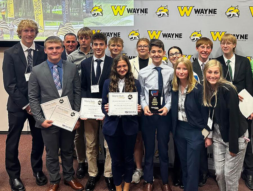 Arlington FBLA students took home first place at the Wayne State College annual Wildcat Business Invitational held Oct. 18