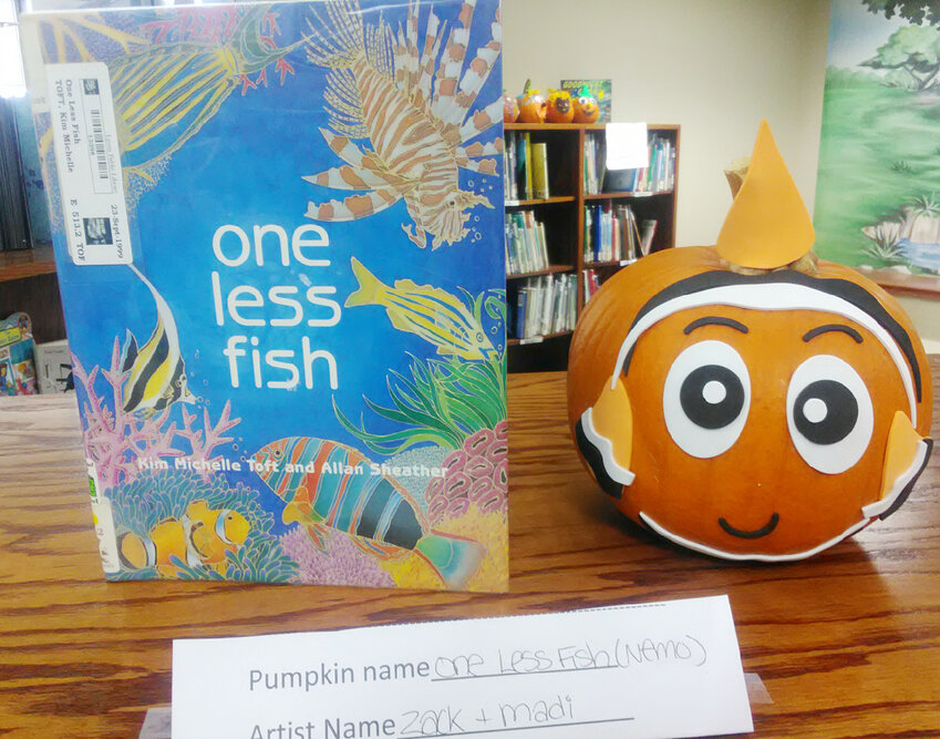 First place group winner; One Less Fish, Nemo the Fish..By Zack and Madi
