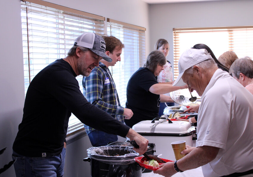 REACH Church provided the food for a Friendsgiving event held at the Blair Housing Authority rec room. The attendees could also participate in a white elephant gift exchange.