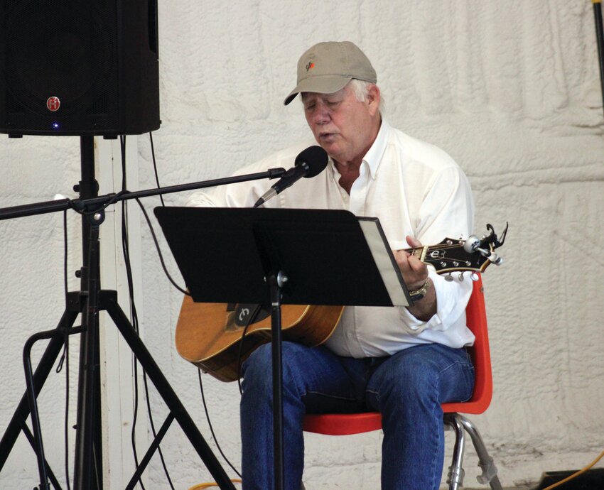 Kirby Wendt performed several songs in the Commercial Building at the Missouri Valley City Park during MoValley Rally this August. Wendt, a Blair resident, released his 12th and final album, &quot;100 Words,&quot; in December.