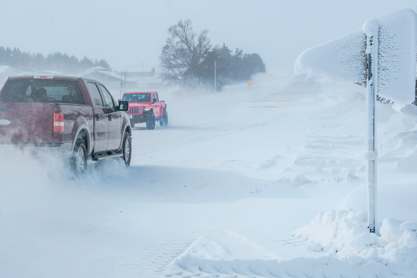 Washington County blizzard conditions as pictured Saturday evening on Highway 30.