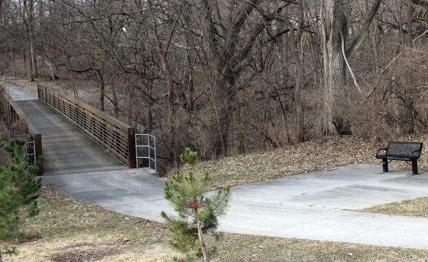 An existing trail system near Fort Atkinson.