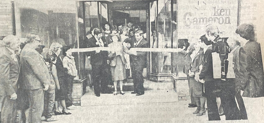 The State Campaign Headquarters of the Ken Cameron for U.S. Senate had a ribbon cutting in February 1984.