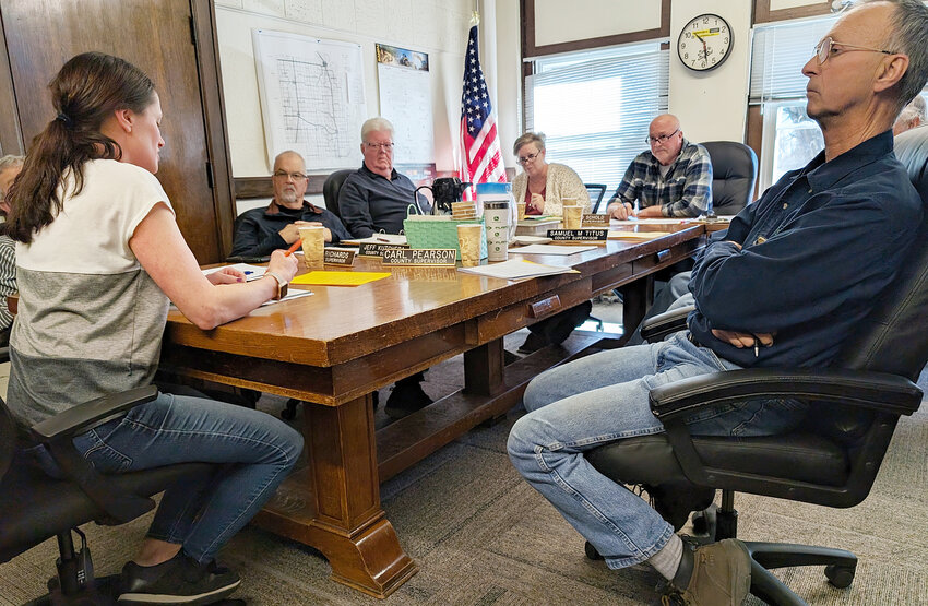 Danica Goodwin was one of many that sat in front of the Burt County Board of Supervisors to express her concerns about the potential camp ground going up in her residential area.