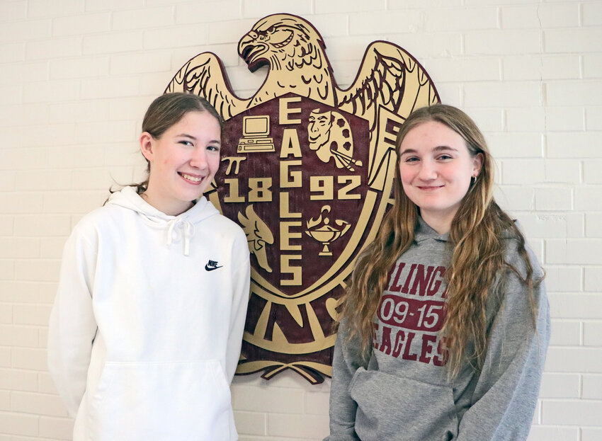 Arlington High School freshmen Madisen Larsen, left, and Gwen Bostwick, right, joined the Fremont High School soccer team alongside AHS junior Grace Siver last week for two-a-day tryouts. They'll compete alongside Tigers this spring through the schools' co-op.