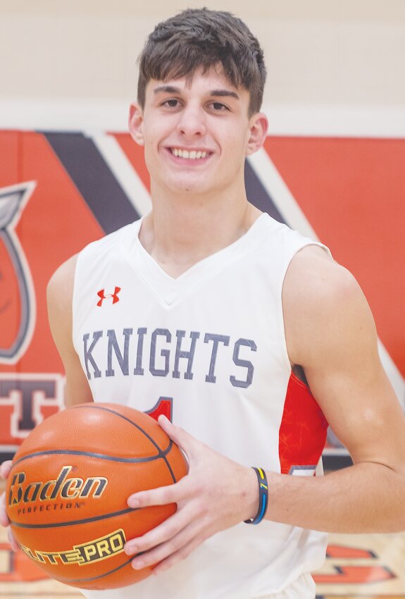Lincoln Benne is the lone senior to play for the Oakland-Craig Knights Boys Basketball Team this year.