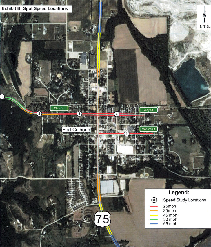 A speed study was conducted by JEO Consulting for these areas in Fort Calhoun. The study was presented at the Fort Calhoun City Council meeting on Monday.