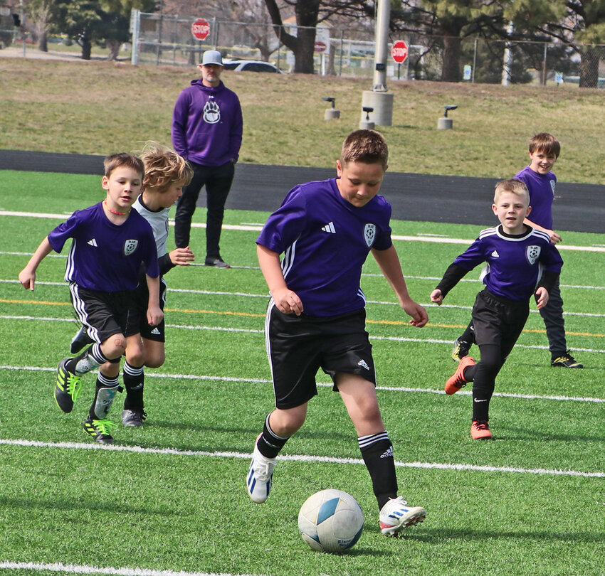 Young Blair FC soccer players had their opportunity to shine Saturday during the high school Bears' games at Krantz Field.