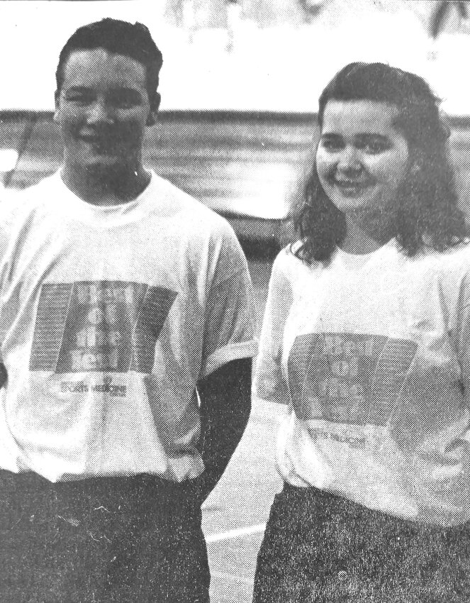 Arlington's Andrew Scheer, left, and Emily Adelgren tested the highest during a 1993 physical fitness evaluation in Omaha.