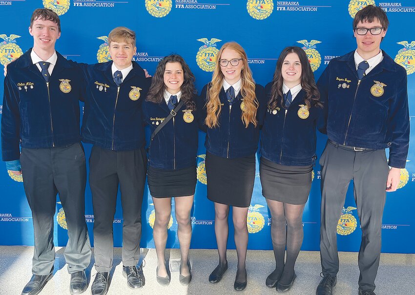 The Parliamentary Procedure Team of Colten Miller, Alexander Timm, Sierra Heckenlaible, Aubrey Andersen, Ashlynn Whitley, and Brayden Hegge broke pool and advanced to the state finals finishing 5th.