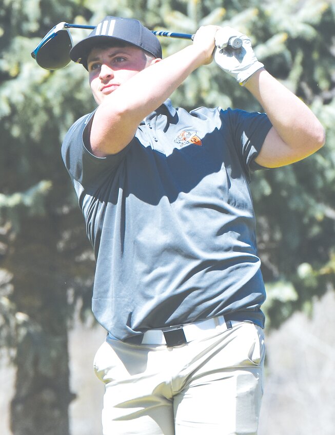 Senior Jesse Droescher led the way for O-C at River Wilds with his round of 43.   He also shot a 98 in 18-holes in Beemer.