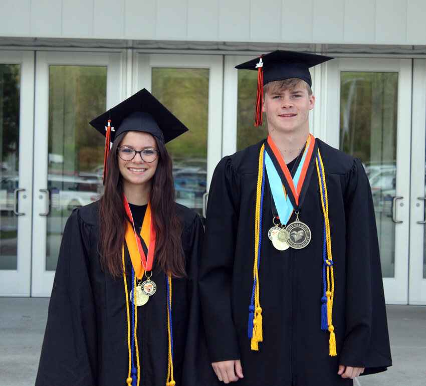 Fort Calhoun High School soon-to-be-graduates Natalie Reichert and Grayson Bouwman were chosen as the class of 2024 valedictorians for Saturday afternoon.