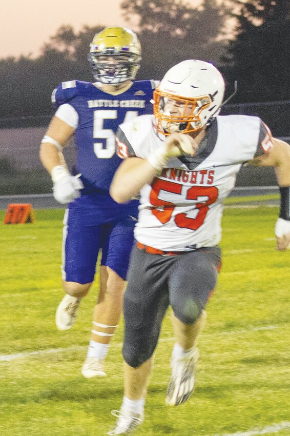 Leading the defense with 7 tackles, Nolan Magnusson left nothing on the field against the Braves.