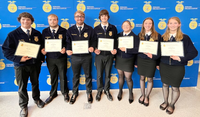 Bria Lantry was awarded as the individual state champion in Veterinary Science CDE and earned a $1,000 scholarship recipient to the University of Nebraska-Lincoln.