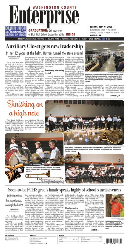 All our regular Arlington news can be found in this week's Washington County Enterprise.