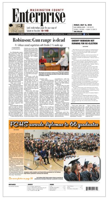 All our regular Arlington news can be found in this week's Washington County Enterprise.