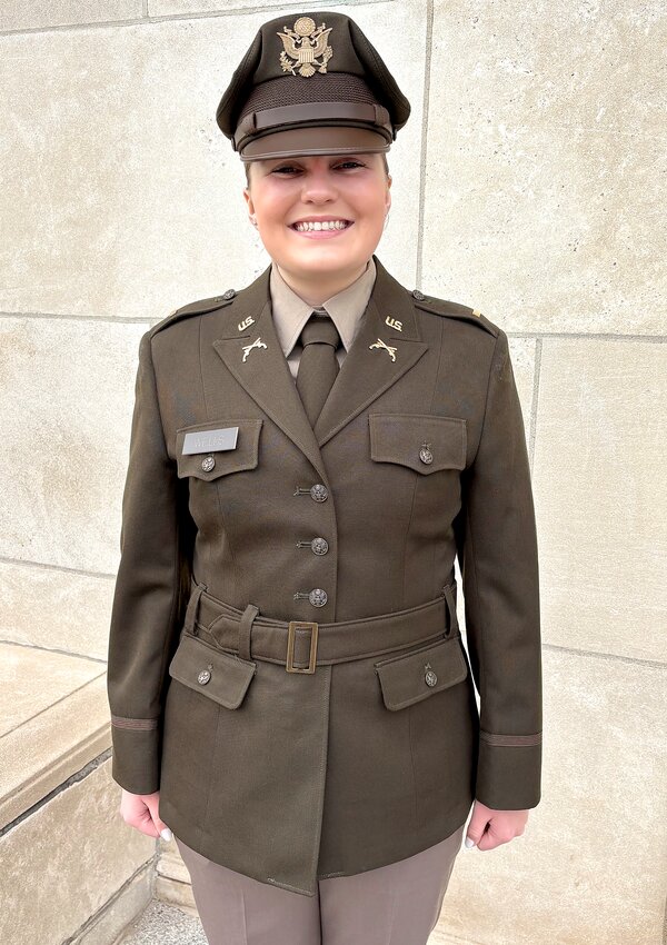 Rianna Wells of Fort Calhoun was officially commissioned as a second lieutenant in the United States Army on May 16.