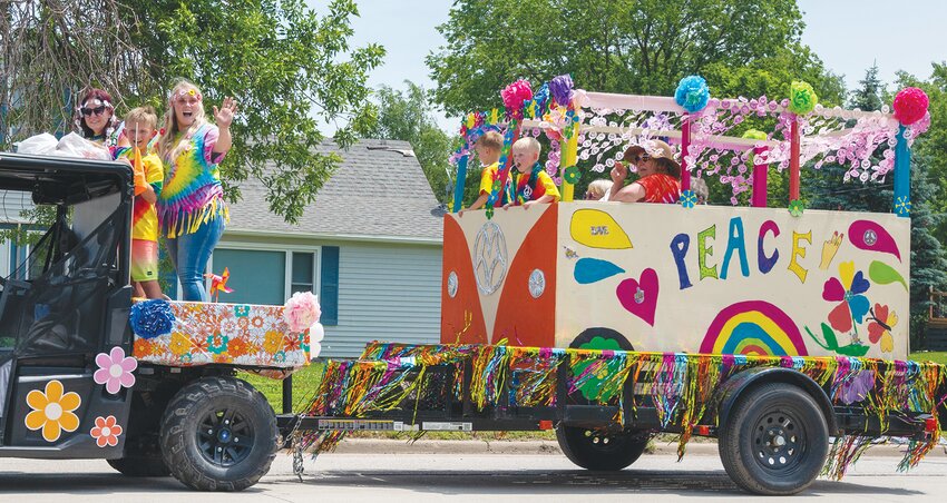 Staying Alive at 45! Maple Villa brings back the iconi VW Bus in celebration of Riverfront Days 45th year.