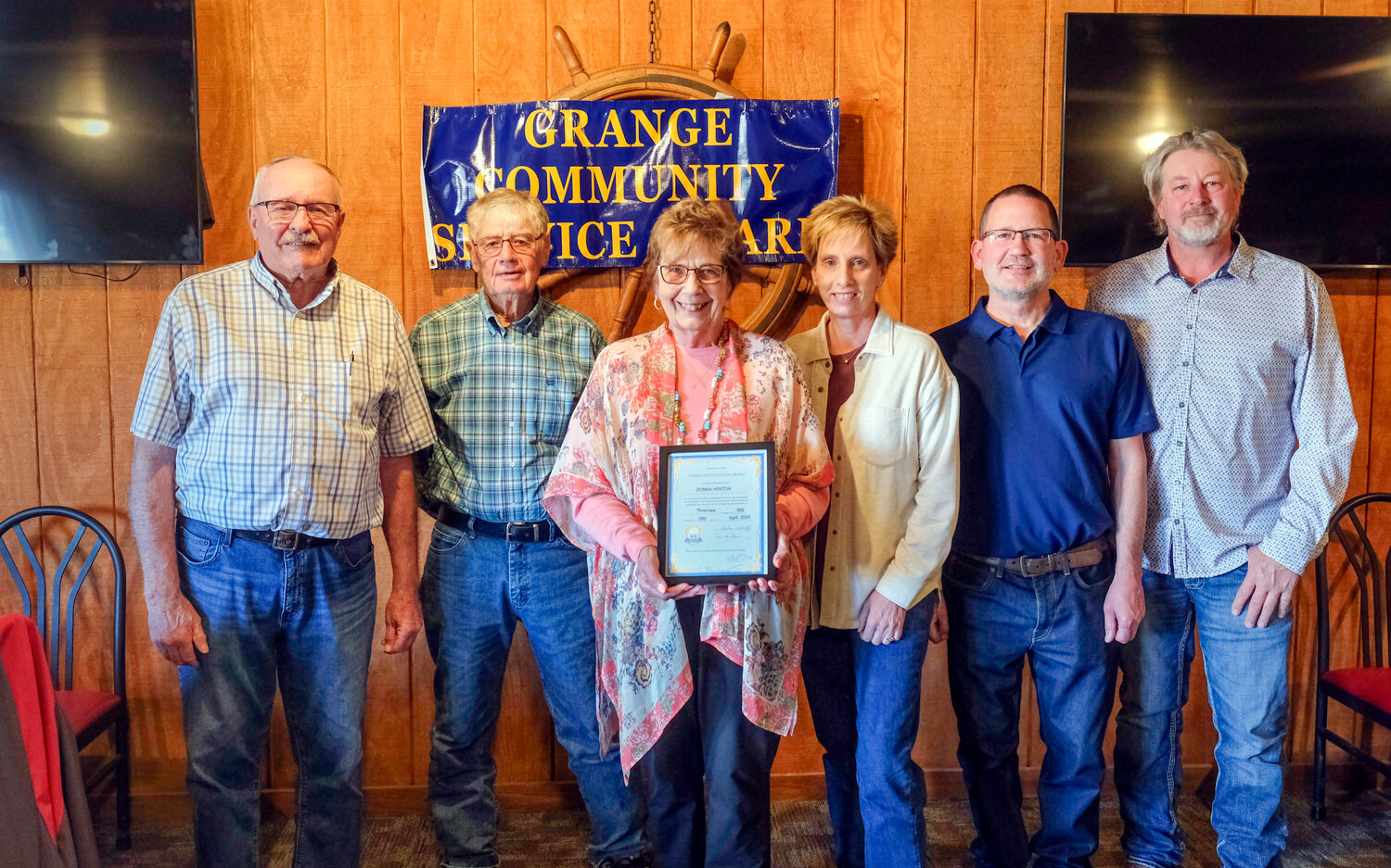 Donna Henton receives Riverview Grange award | Washington County Enterprise