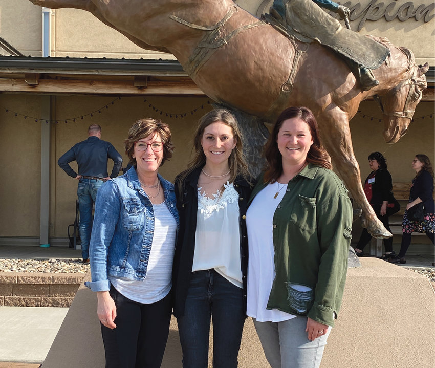 Amy Kruse, left, Billi Aughenbaugh and Karla Steffensen represented De Smet last week at the SDSU Extension Office ENERGIZE! Conference in Fort Pierre. They went to different sessions in various businesses around Fort Pierre and learned from other citizens, business owners and city officials. The Energize Conference is a yearly event that is held in one of the small towns across South Dakota. De Smet held the first annual event four years ago. The next conference will be in eastern South Dakota next spring.