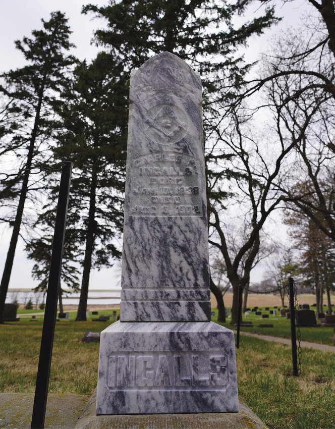 Charles P. Ingalls born Jan. 10, 1838, died June 8, 1902, can now be read on Pa&rsquo;s tombstone. Rausch Brothers Monument Company, Inc. in Ortonville, Minn., re-etched the marble grave marker and remounted it at the De Smet Cemetery. The return is just in time for the tourist season.
