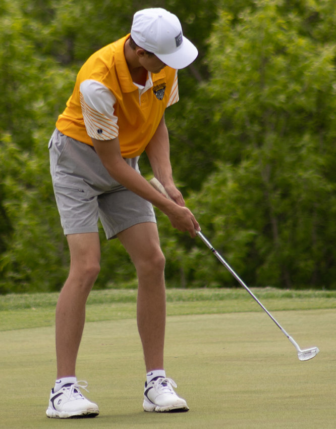 Kasen Janssen, above, and three other De Smet golfers competed at the State Tournament in Rapid City on Monday and Tuesday. A full story will be in next week's edition of the Kingsbury Journal.