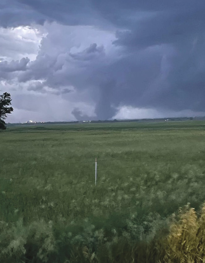 Eight tornado warnings were posted in South Dakota Monday evening, and at least two confirmed touchdowns occurred. One tornado formed four miles north of Iroquois in Kingsbury County, the other was spotted near Bryant in Hamlin County.