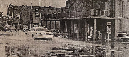 TWENTY-FIVE YEARS AGO: Businesses on the north end of De Smet&rsquo;s main street got the answer Monday during a short, heavy downpour that dumped just over an inch of rain in about a half hour. The flooding contributed to two motor vehicle accidents because drivers couldn&rsquo;t see where they were driving.