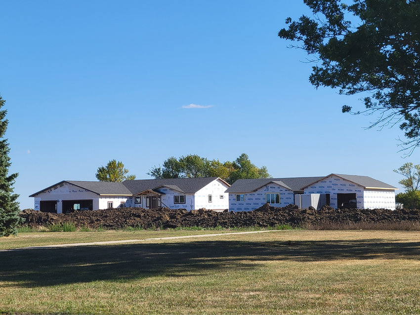 New houses are being built to the south of where the old manor in Lake Preston was.