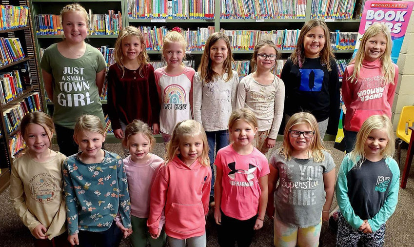 These young ladies are ready to compete in the Little Miss Snowflake contest at the Snow Queen festival in Lake Preston on Nov. 20. Cambree Holt, back left, Landry Eschenbaum, Jailey Tolzin, Hattie Hesby, Everly Paul, Madi Casper, Joslyn Blachford. Brooklyn Anderson, front left, Grace Pietig, Sawyer Gunderson, Veda Casper, Lorayne Nelson, Harper Bentley, Mckenzie Wendel.