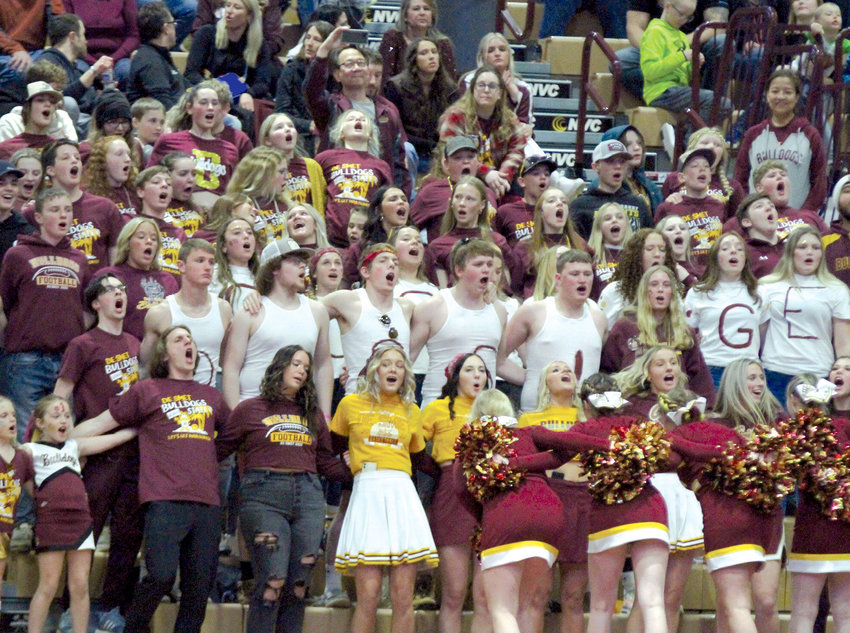 The De Smet High School cheer section was loud and proud all three nights of the State Tournament.