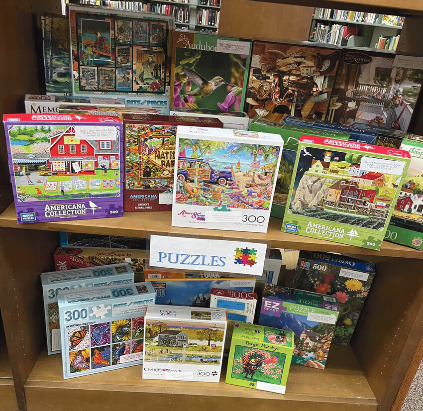 The Hazel L. Meyer Memorial Library has lots of puzzles to offer.