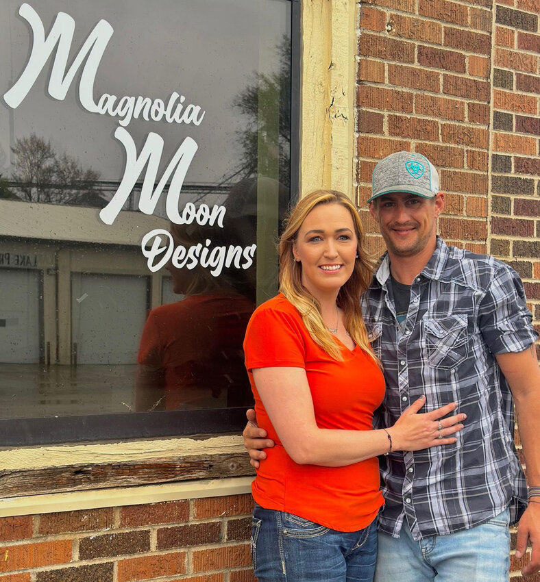 Courtney and Cody Verhey, owners of Magnolia Moon Designs in Lake Preston, opened for business on May 15.