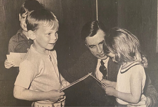 50 YEARS AGO: Included in the group of children gathered to meet Mr. Rogers were three of the Alan Aughenbaugh family of Iroquois &ndash; Tim, 6, Kirk, 5, and Joni, 3, traveling 200 miles to receive autographed pictures of Fred Rogers and other members of the cast of the television show seen weekly on the Public Television Network.